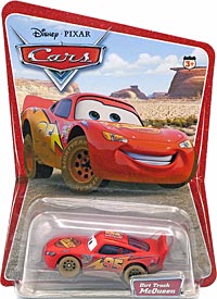 Dirt Track McQueen on its card