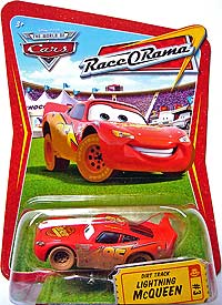 Dirt Track McQueen on its card