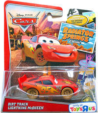 Dirt Track McQueen on its card
