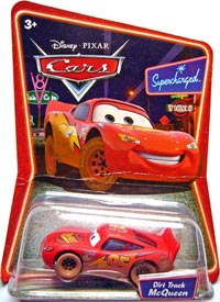 Dirt Track McQueen on its card