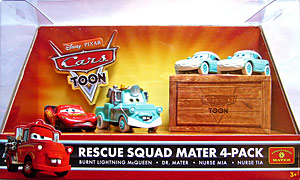 Burnt Lightning McQueen (pack variant) on its card