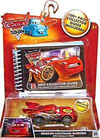 Dragon Lightning McQueen with Metallic Finish on its card
