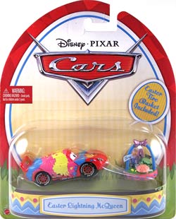 Easter Lightning McQueen on its card