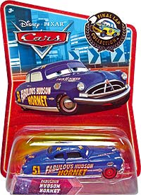 Fabulous Hudson Hornet (silver rims) on its card