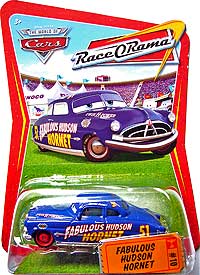 Fabulous Hudson Hornet (silver rims) on its card