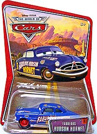 Fabulous Hudson Hornet (silver rims) on its card