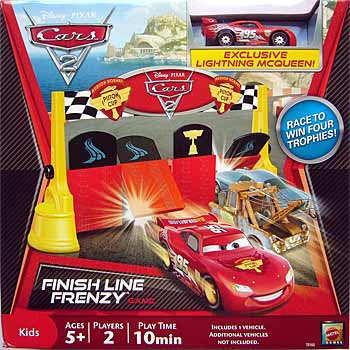 Finish Line Frenzy McQueen (silver) on its card