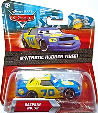 Gasprin (rubber tires) on its card