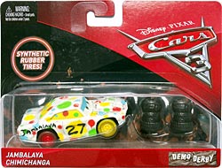 Jambalaya Chimichanga (rubber tires) on its card