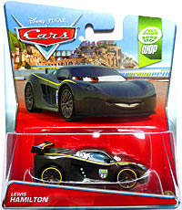 Lewis Hamilton on its card