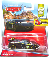 Lewis Hamilton on its card