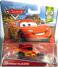 Lightning McQueen with Racing Wheels on its card