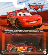 Lightning McQueen with Racing Wheels on its card