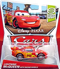 Lightning McQueen with Racing Wheels on its card