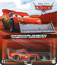 Lightning McQueen with Shovel on its card