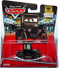 Lizzie on its card