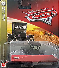 Lizzie on its card