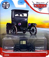 Lizzie on its card