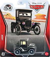 Lizzie on its card