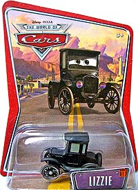 Lizzie on its card