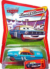 Mario Andretti (yellow wheels) on its card