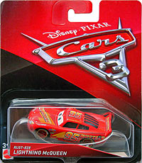 Rust-Eze Lightning McQueen on its card