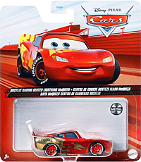 Rust-Eze Racing Center Lightning McQueen on its card
