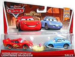 Hudson Hornet Piston Cup Lightning McQueen on its card