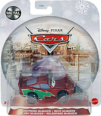 Snowplow Lightning McQueen on its card