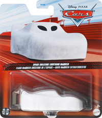 Space Creature Lightning McQueen on its card