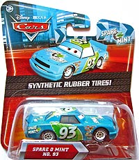 Sparemint (rubber tires) on its card