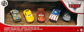 Muddy Rust-Eze Racing Center Lightning McQueen on its card