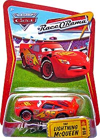 Tar Lightning McQueen on its card